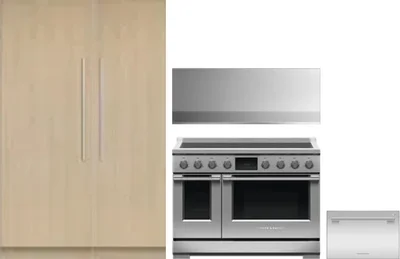 5 Piece Package Includes Refrigerator, Freezer, Range, Hood And Dishwasher